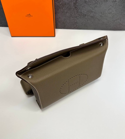 Нагрудная сумка слинг Hermes Evelyne Belt Etoupe