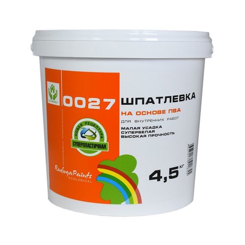 Шпаклевка на основе ПВА Радуга-0027 4,5 кг
