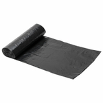 Мешки для мусора 120 л черные, в рулоне 10 шт., ПНД 11 мкм, 67×102 см, ЛЮБАША, 4 упаковки.