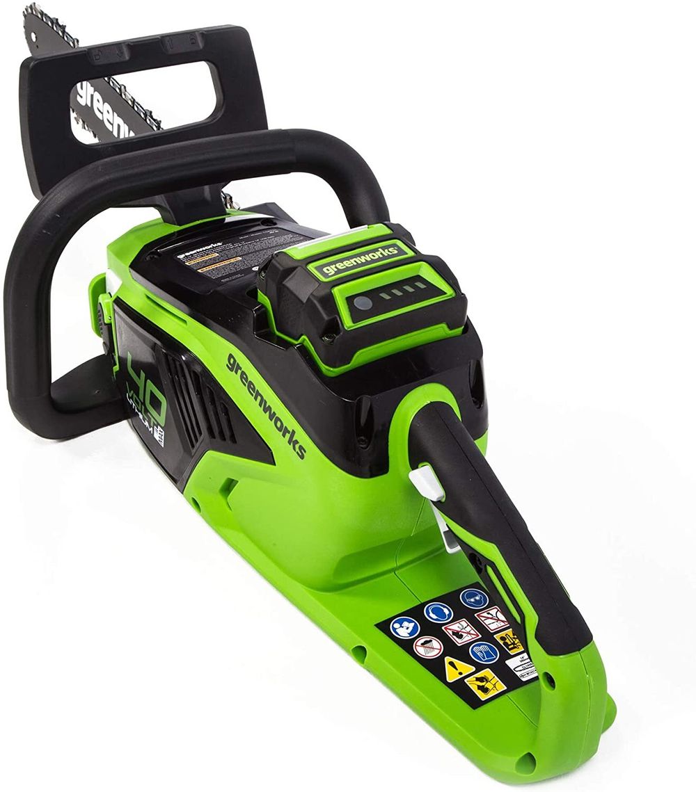 Аккумуляторная цепная пила Greenworks GD40CS15K2, 2005707UA,40v, 35 см, АКБ 2 А·ч и ЗУ