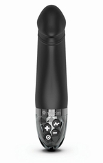 Черный вибратор с электростимуляцией Real Deal Neal - 16,5 см. (Цвет: черный)