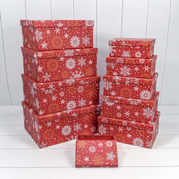 
          Коробка 34 х 26 х 15.3 см Набор 10 шт "Новый год" (Красный)