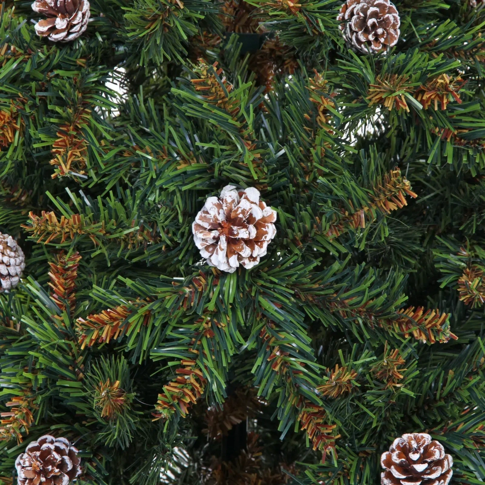 Елка «Лесное очарование» 210 см, ПВХ, шишки (1414 ветки)