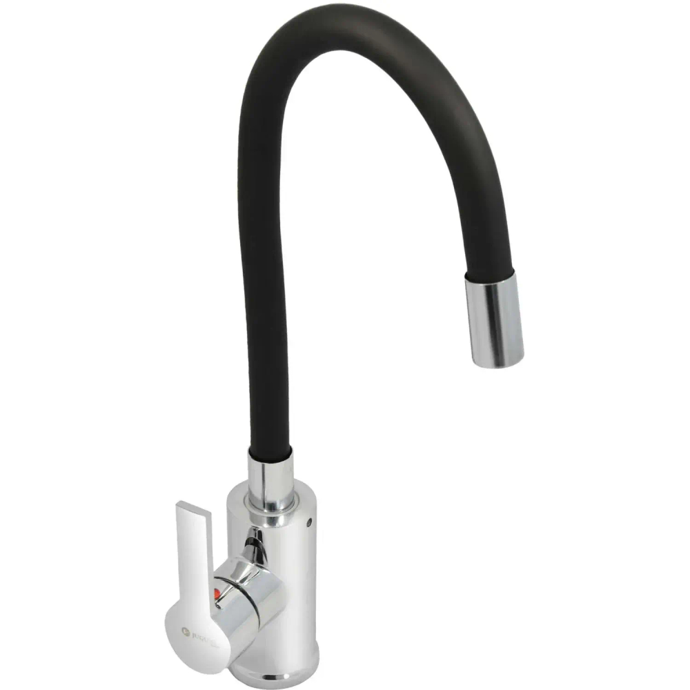 Смеситель для мойки TZ_ одноручный Juguni Luxe,(Черный) 0402.486