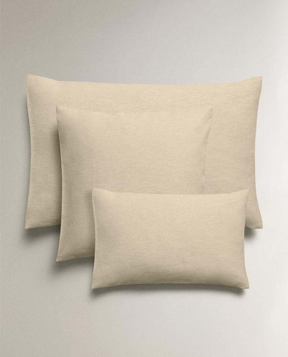 ZARA HOME ОДНОТОННАЯ НАВОЛОЧКА, СВЕТЛО-БЕЖЕВЫЙ