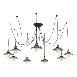 Citilux Эдисон CL451091 Люстра паук Венге Бронза