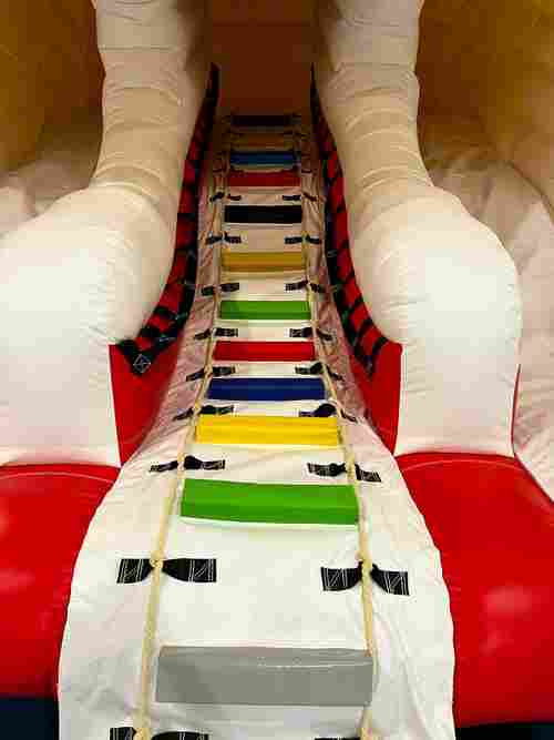 Надувная водная горка с бассейном «Бельчонок», 12*6,5*4,5 м