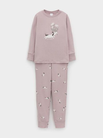 пижама  для девочки  К 1541/розово-сиреневый,маленькие таксы