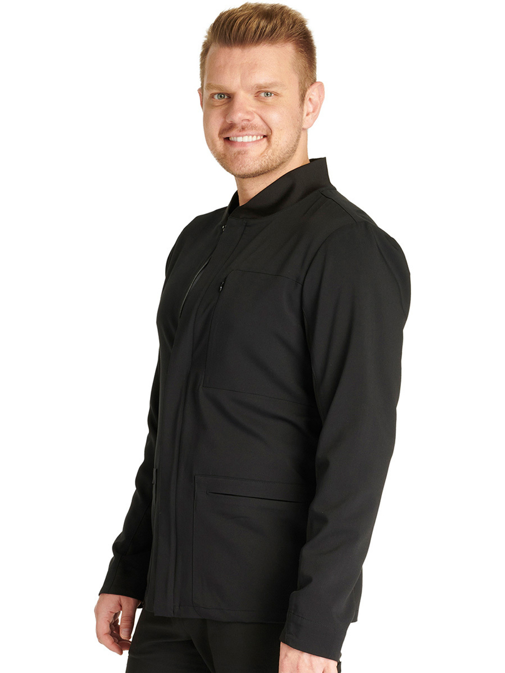 Жакет медицинский мужской Cherokee CK329A на молнии, черный, S