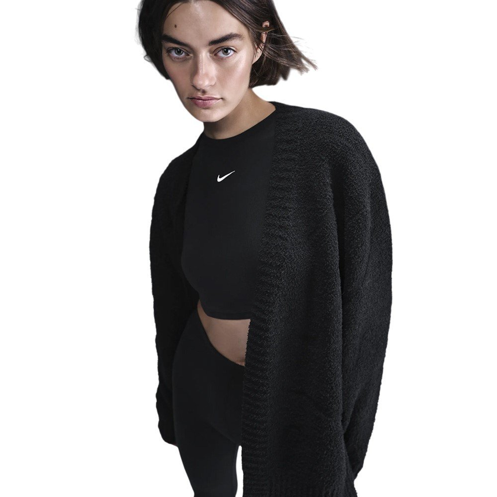 Баскетбольная женская толстовка Nike Sportswear Phoenix Cozy Boucle Sweater Black