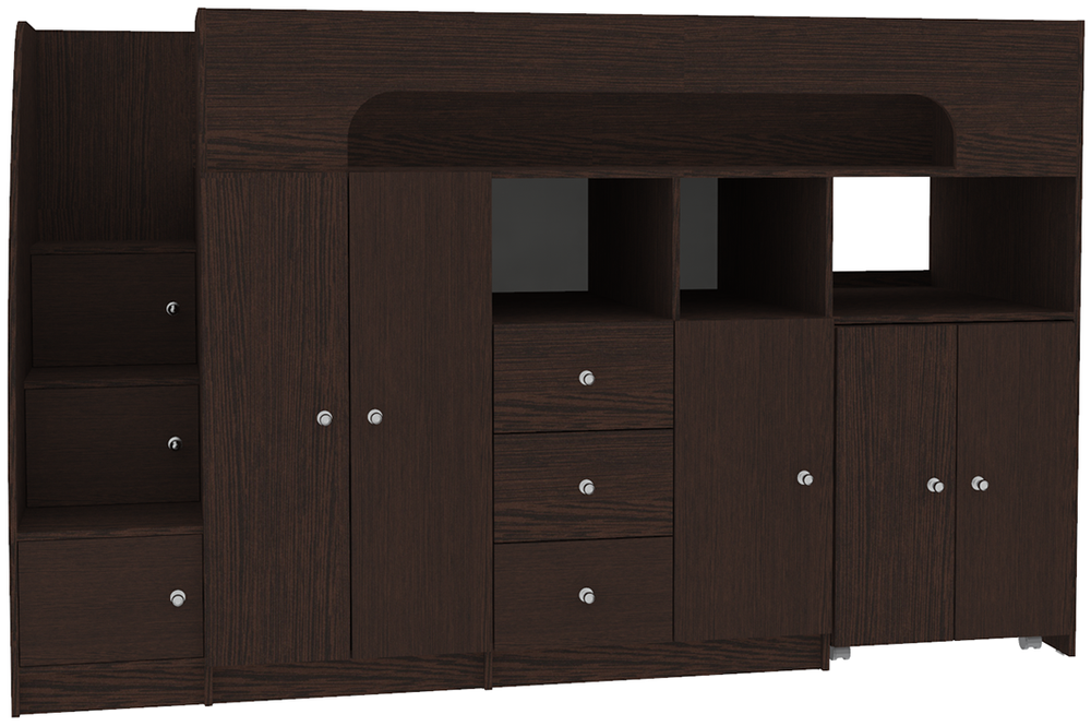 Кровать-чердак КарИВи Астра 11 Венге Венге