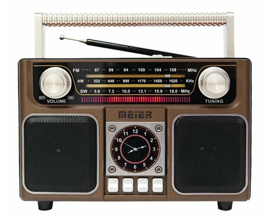 Радиоприемник аккумуляторный MEIER M-1306BT Bluetooth AM/FM MP3