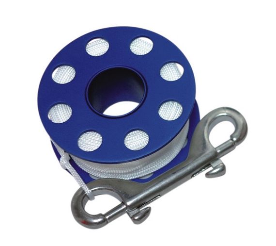 Катушка-шпуля Sopras Sub алюминиевая 30 м синий