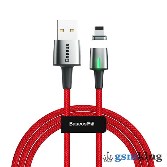 Baseus Zinc Cable USB to Magnetic Lightning 2.4A 1m Red CALXC-A09
