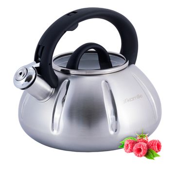 Чайник 3 л. из нержавеющей стали со свистком Kamille KM-0671A
