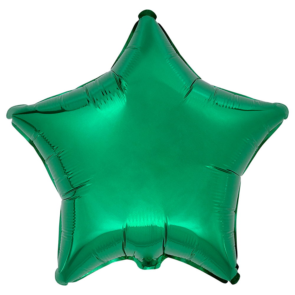 Воздушный шар Звезда 44см (Зеленая)