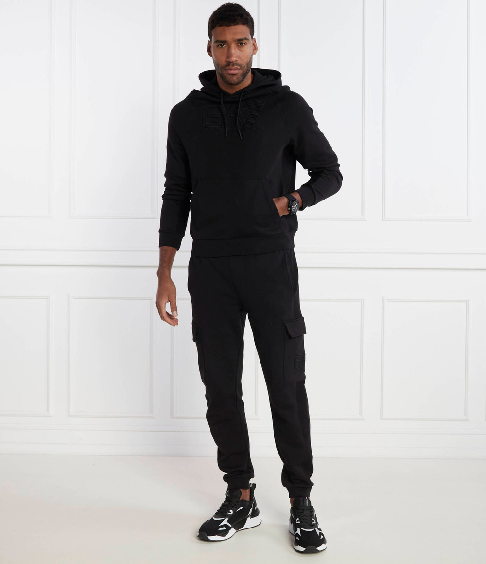 Худи EA7 - черный(3DUM08 PJTKZ)