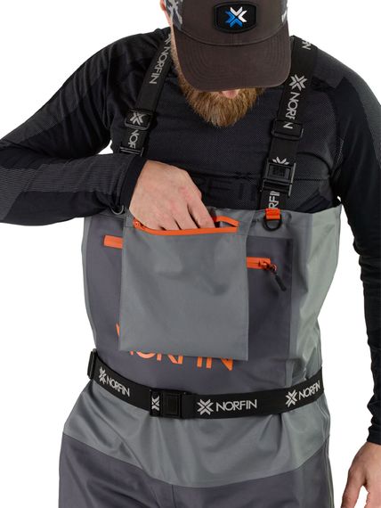 Полукомбинезон заброд. Norfin PILOT STOCKINGFOOT GRAY р.ML