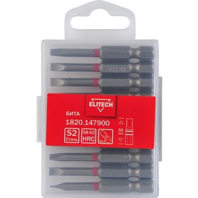 Бита ELITECH SL4*50мм (10 шт.)   1820.147900