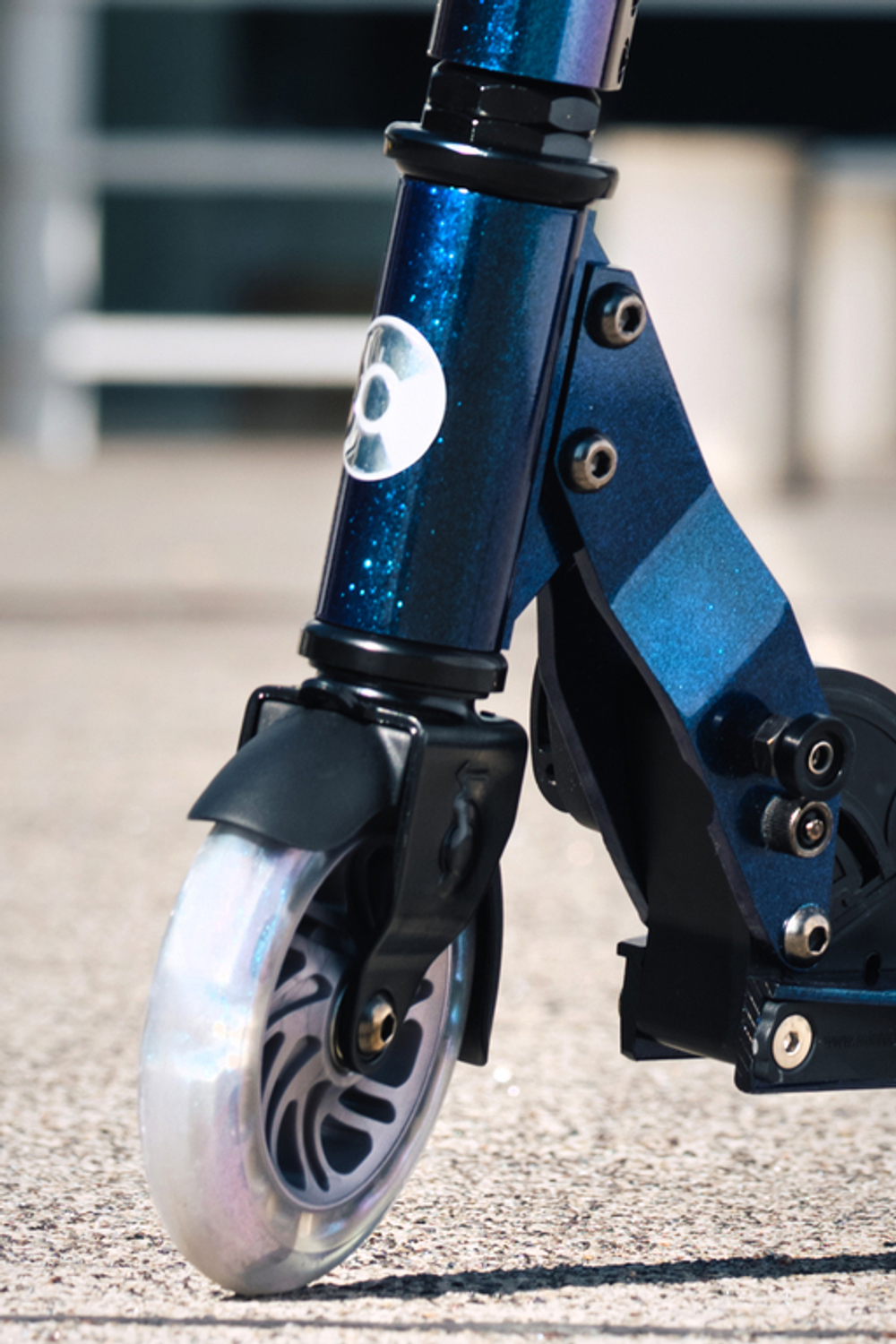 Самокат Micro Sprite жемчужно-синий LED