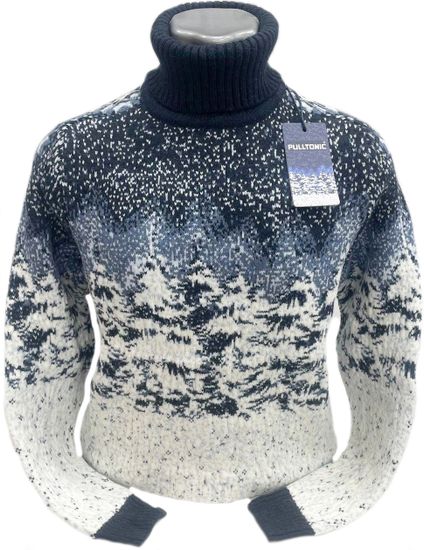 p-p 56-60. Pulltonic из шерсти и кашемира "Ёлки 2". BATAL