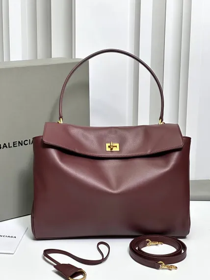 BALENCIAGA RODEO HANDBAG Бордовый