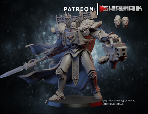 Inquisition Красный Инквизитор миниатюра для dnd, днд, pathfinder, фентези, Настольная игра, НРИ, Варгейм, РПГ