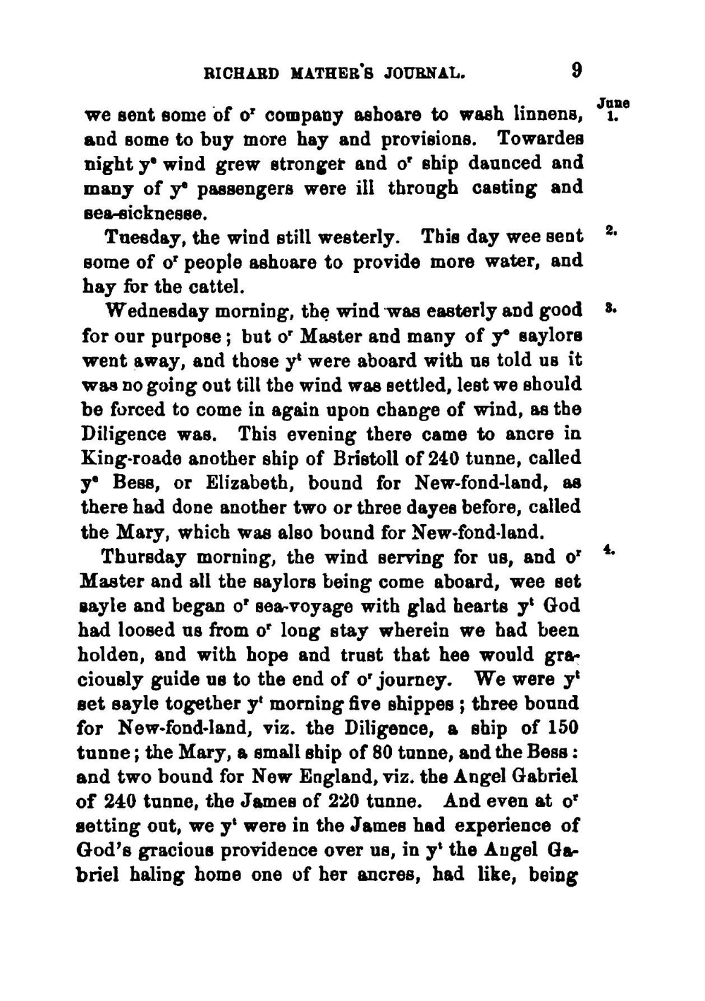 Journal of Richard Mather, 1635 ; His life and death, 1670 | Richard Mather