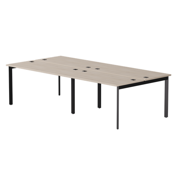 Бенч-система на 4 места Everprof EVO на металлокаркасе 2760х670(1370)x755 опоры 45гр