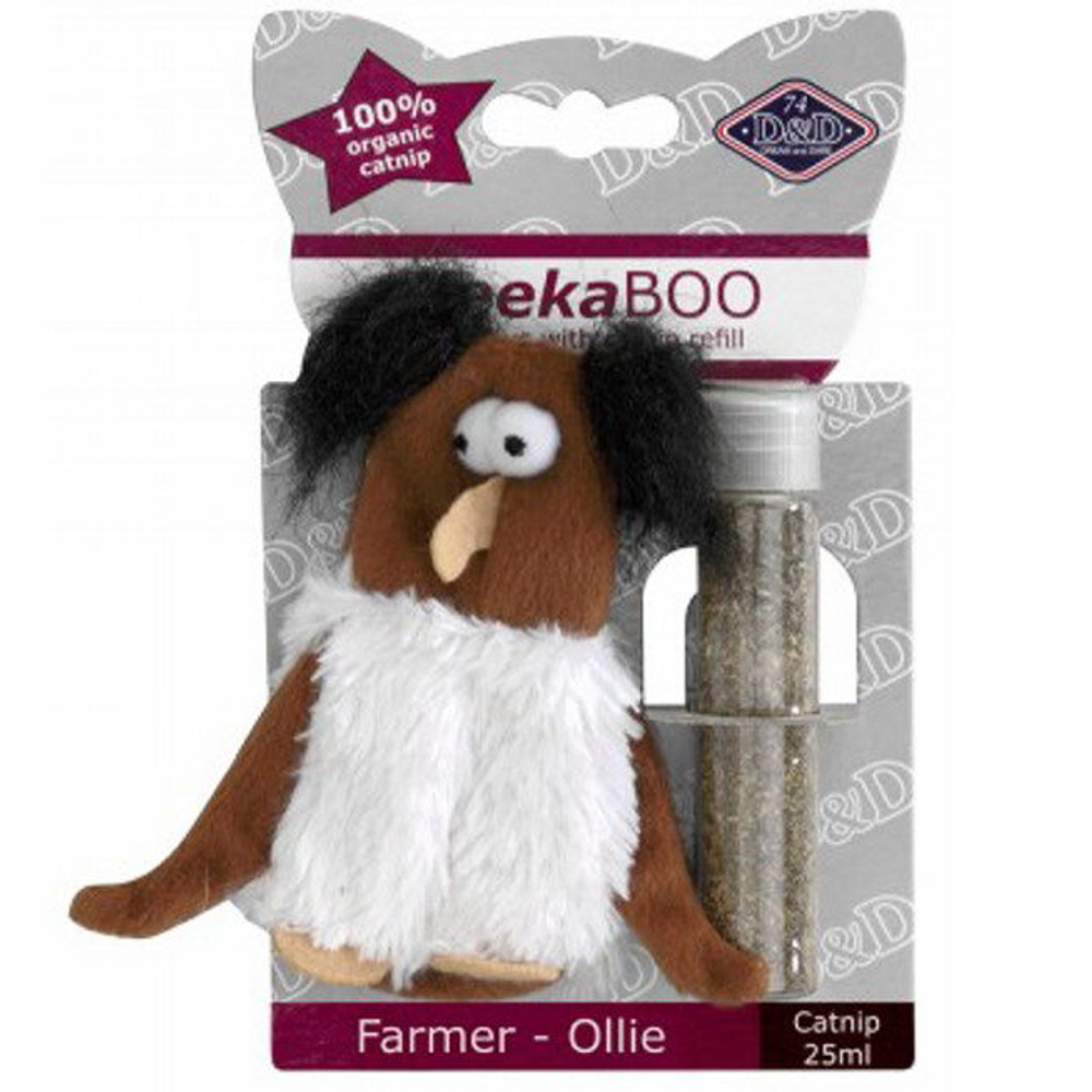 Ebi игрушка для кошек мягкая с кошачьей мятой "farmer-ollie", 10см