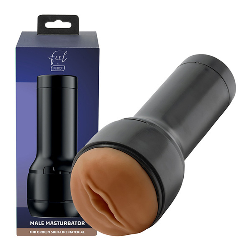Коричневый мастурбатор-вагина 22,4см Kiiroo Feel Stroker Pussy-Dark Caramel Penis Masturbator