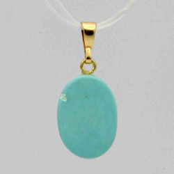 Кулон "Овальчик" бирюза