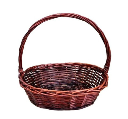 Корзина "Овал" коричневая 33см*26см*14см*36см
