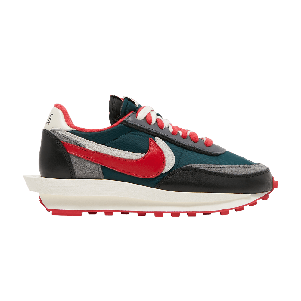 Кроссовки Sacai X Undercover X Nike Ldwaffle Midnight Spruce And University Red
