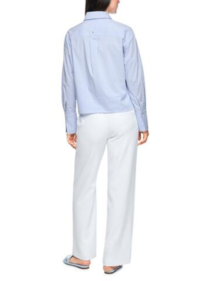 Marc Cain Рубашка в полоску с цветочным узором