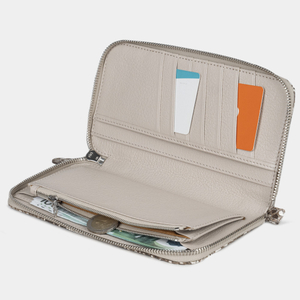 Кошелек Marquise из кожи питона и козы, натурального цвета