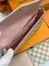 Клатч Louis Vuitton Felicie канва Damier Azur светло-серый