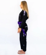 Кимоно женское Tatami BJJ Elements Superlite PURPLE & BLACK