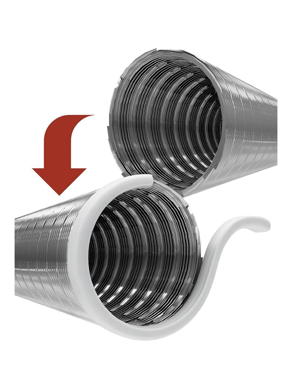 Воздуховод FD D120 спирально-навивной L1,5м нерж.сталь ERA