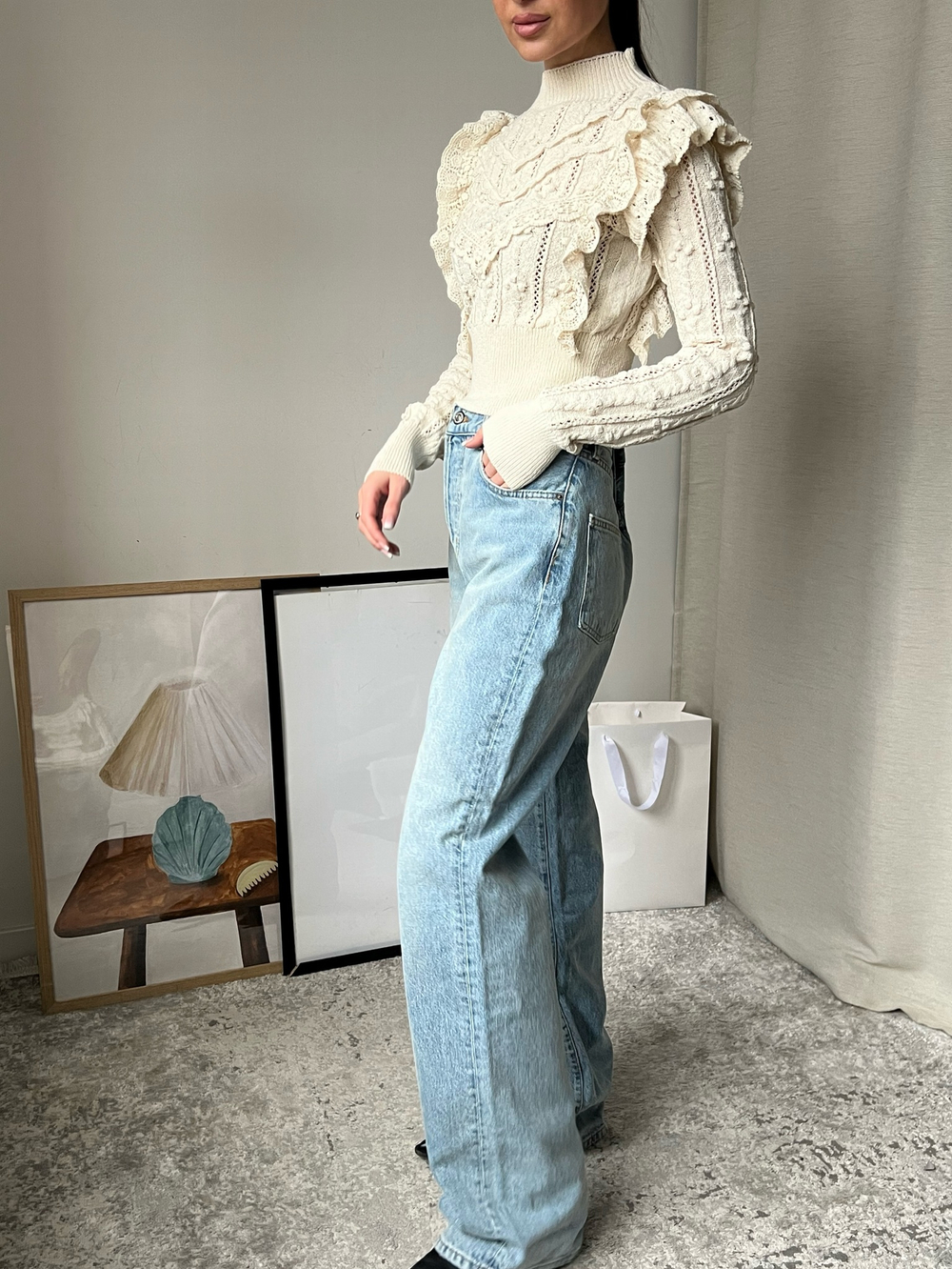 Вязаный джемпер Zara, S
