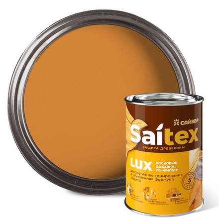 SAITEX LUX  ДЗС с воском и УФ-фильтром (глянцевый)  Калужница  1л (Сайвер)