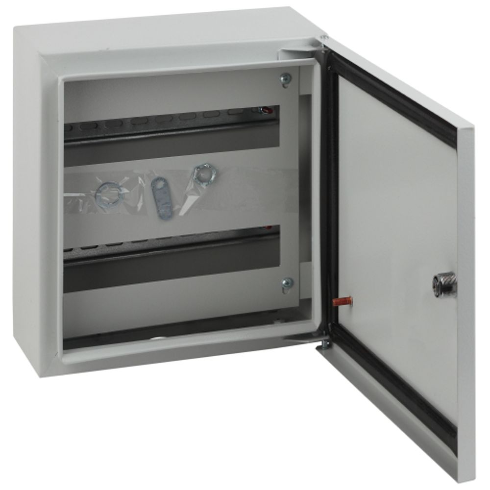 Корпус металлический навесной ЭРА SIMPLE ЩРНг-24 (330х300х120) IP54 У2 серый | Корпуса металлические модульные