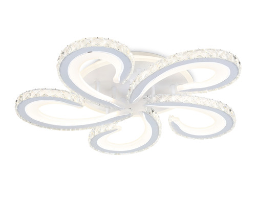 Светильник светодиодный потолочный с пультом FA1703/5 WH/CH белый/хром 149W 3000K-6400K 540*540*90 (ПДУ РАДИО 2.4G)