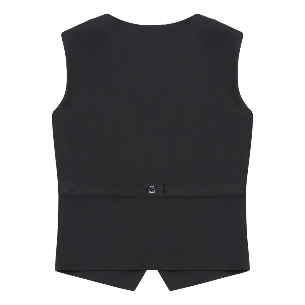 Жилет классический черного цвета unisex