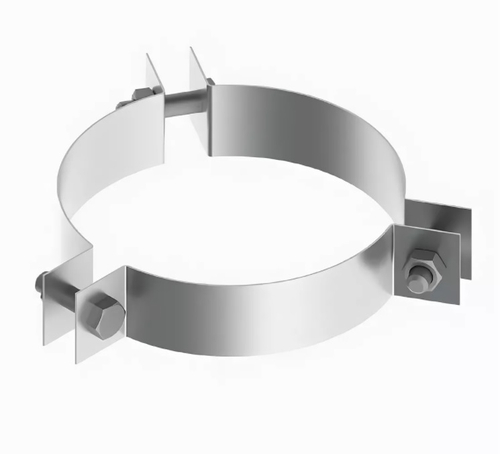 РОЗАН  хомут под растяжки нерж мат  Д 210 ( 1,5 )нерж зерк