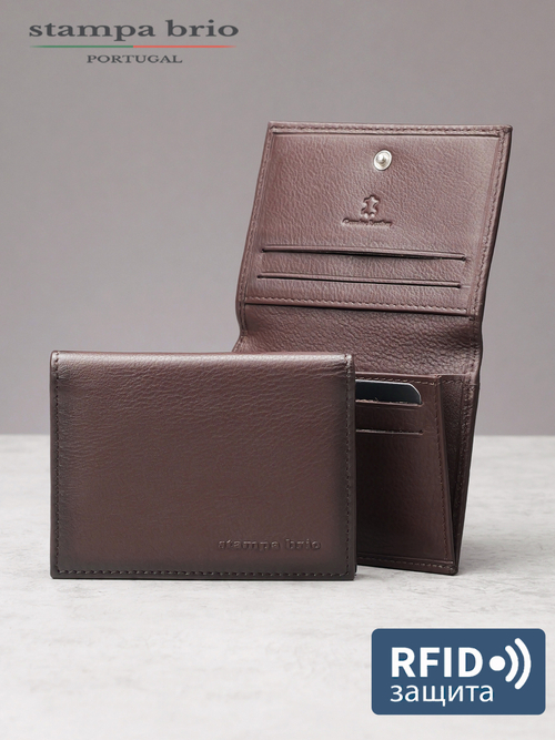 500 R - Футляр для карт и визиток с RFID защитой, Stampa Brio