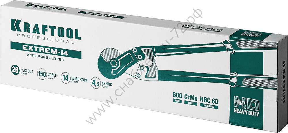 KRAFTOOL WR-800 600 мм, Профессиональный тросорез (23339-60)