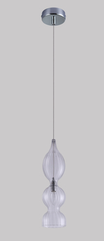 Подвесной светильник Crystal Lux IRIS SP1 B TRANSPARENT