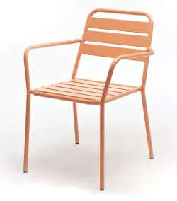 "Дионис" стул стальной, цвет светло-коралловый