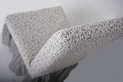 Чехол на стул с оборкой Жаккард, цвет Кремовый, Набор 6 шт.